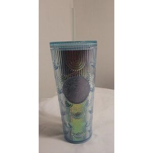 Gorgeous 2022 Starbucks Mermaid Iridescent 24oz Tumbler‎ Cup Venti  NEW